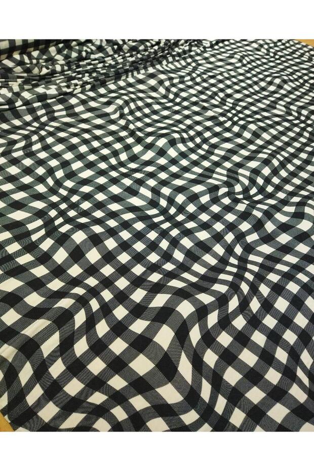 Jersey Optical Slide Pattern Black and White Width: 140 cm