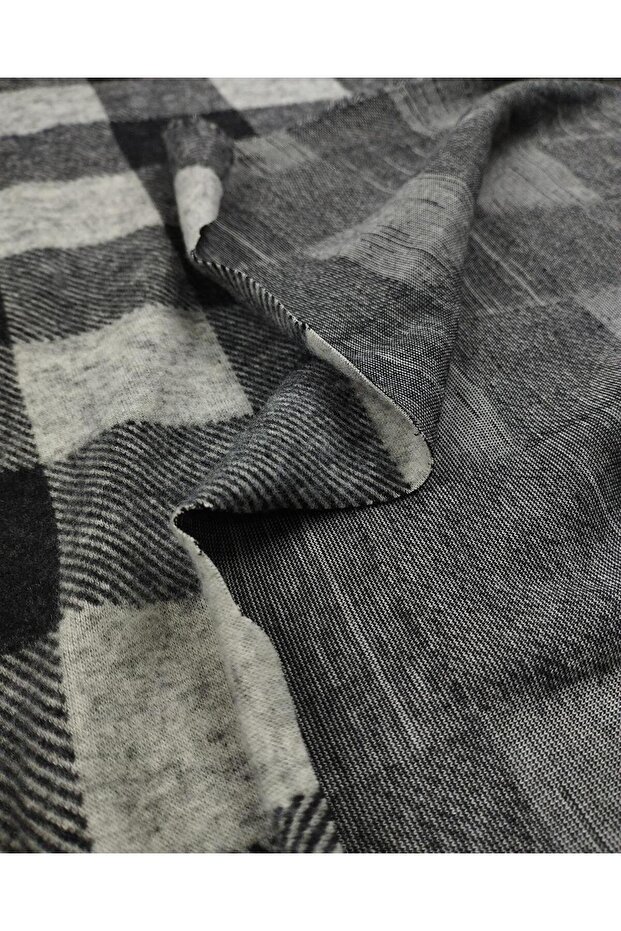 منشفة محبوكة منقوشة مربعة ناعمة العرض: 130 سم - 7