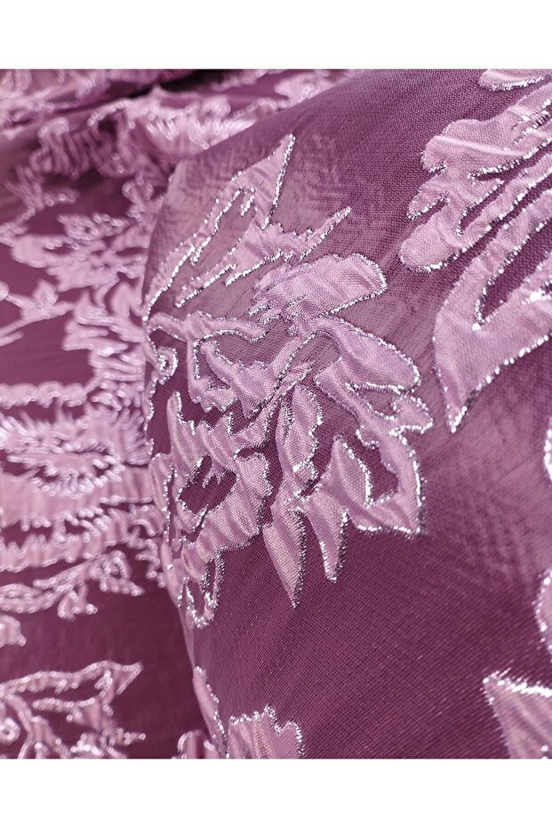 Brocade in Purple Dark Pink Color (Width 150 cm X Length 330 cm)