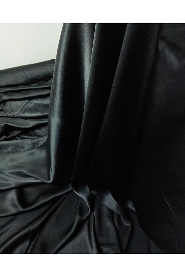 Satin Viscose in Black Color (Width 135 cm X Length 200 cm)