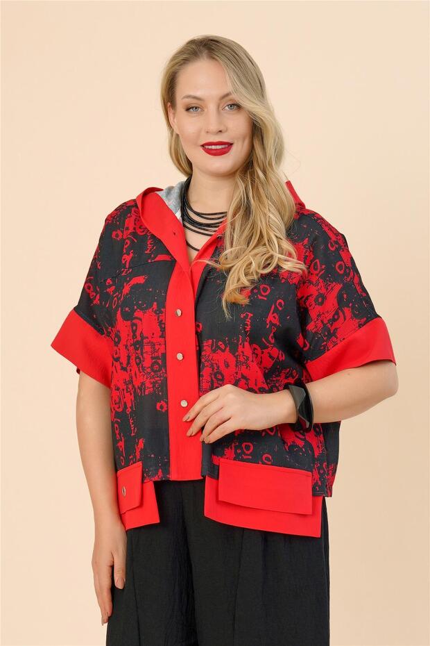 25169 CEKET KIRMIZI - 2