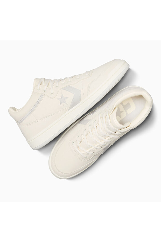 Fastbreak Pro Unisex Krem Deri Sneaker - 8