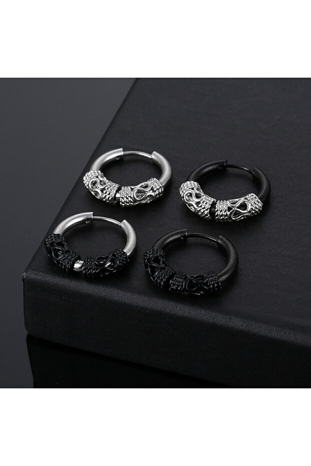 Cercel Aztec Inox Sic Moda 5428D - 2