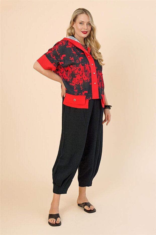 25169 CEKET KIRMIZI - 5