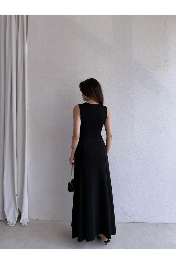 NOLLER Maxi Elbise 6748 - Siyah - 4
