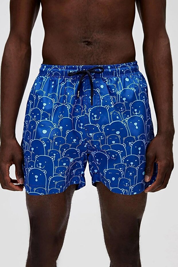 21.01.09.011-C16 Whacabear Men's Swim Shorts Blue