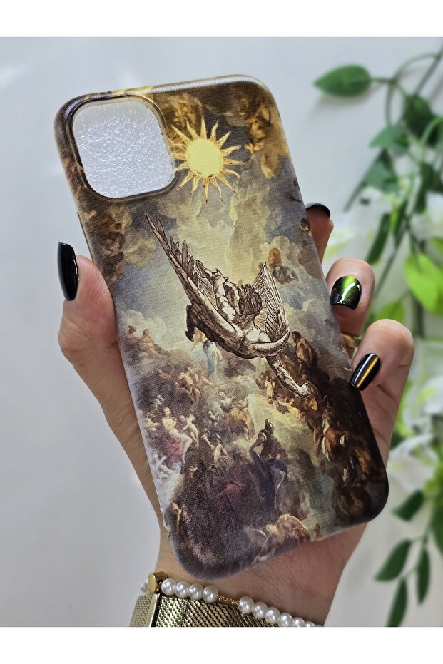 حافظة هاتف شفافة بنمط فني متوافقة مع هاتف Iphone 11 - 4