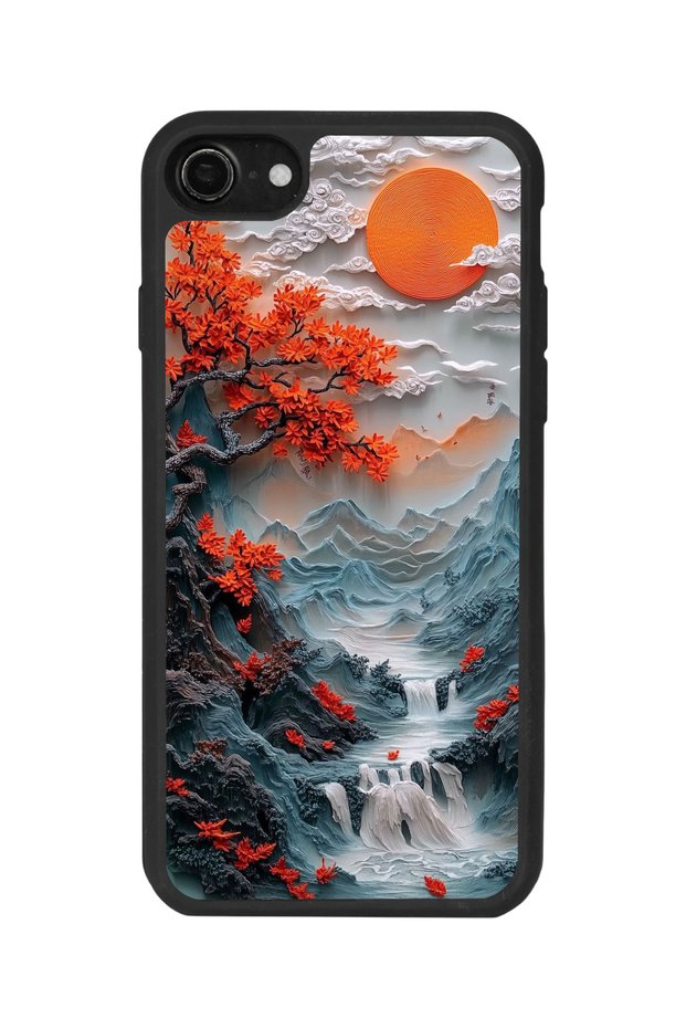 Matte Black Case Compatible with iPhone Se – Soft Silicone, Protective, Shock Absorbing Cover