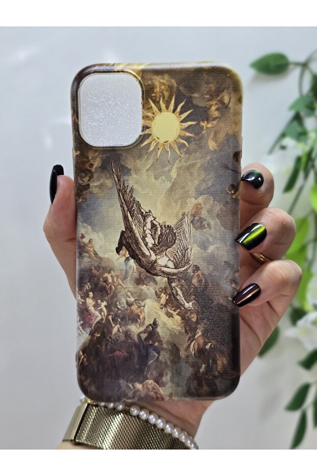 حافظة هاتف شفافة بنمط فني متوافقة مع هاتف Iphone 11 - 1