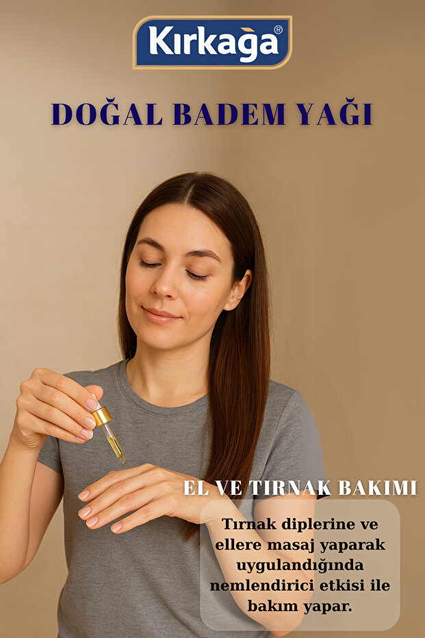 Doğal Badem Yağı Çatlak Önleyici 20ml | Bakım Yağı | Doğal & Katkısız - 3