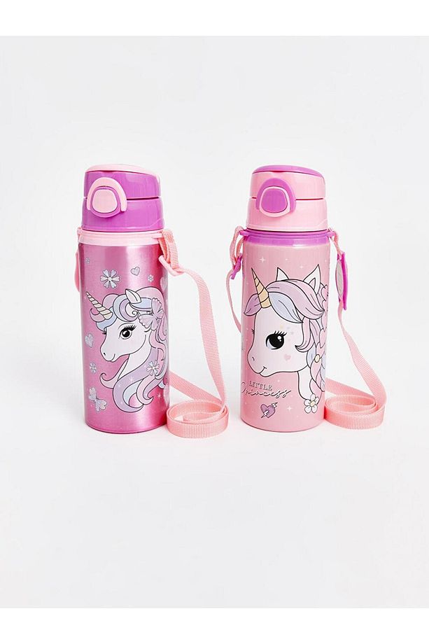 Karişik Baskılı Pipetli Suluk 600 ml (S5) - 1