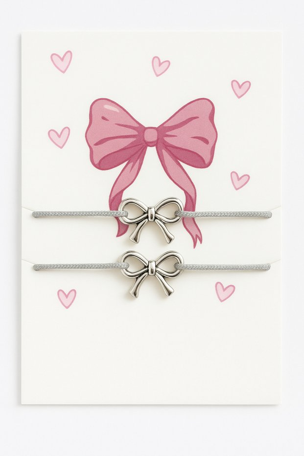 Colorful String Bracelets with Bow Heart Sun Crescent Design