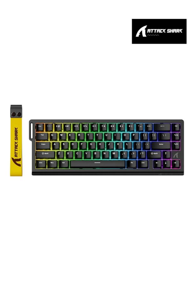 Attack Shark X68HE Rapid Trigger 0.125ms Manyatik Switch RGB App Uygulamalı Gaming Oyuncu Klavye - 2