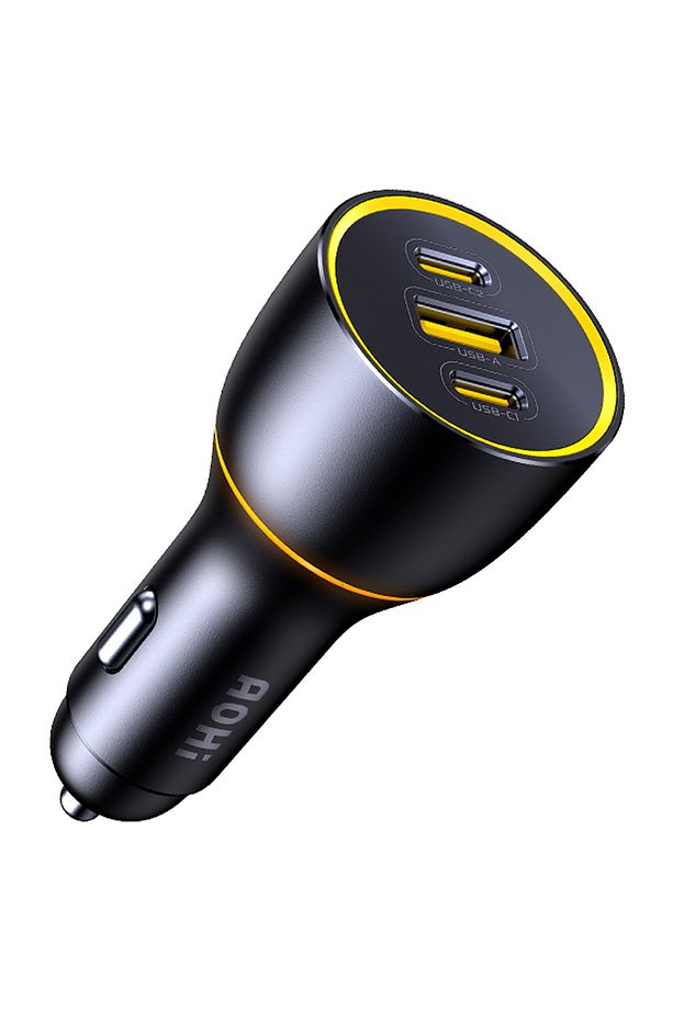 Superauto Araç Içi Şarjı, 3 Portlu Pd 170w Type-c Ve Usb-a Girişli, Hızlı Şarj Çakmaklık Adaptörü - 1
