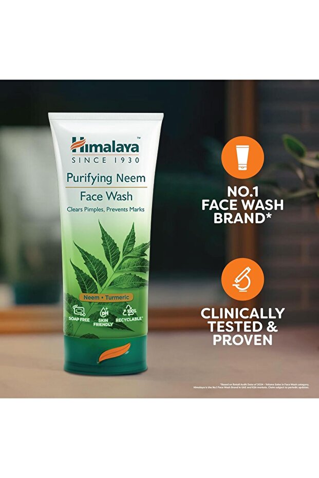 Purifying Neem Face Wash 2X150ml - Helps Fight Pimples & Prevent Marks, Reduces Breakouts - 3