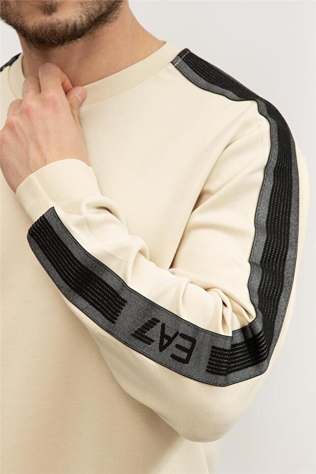 Erkek Bisiklet Yaka Sweatshirt - 4