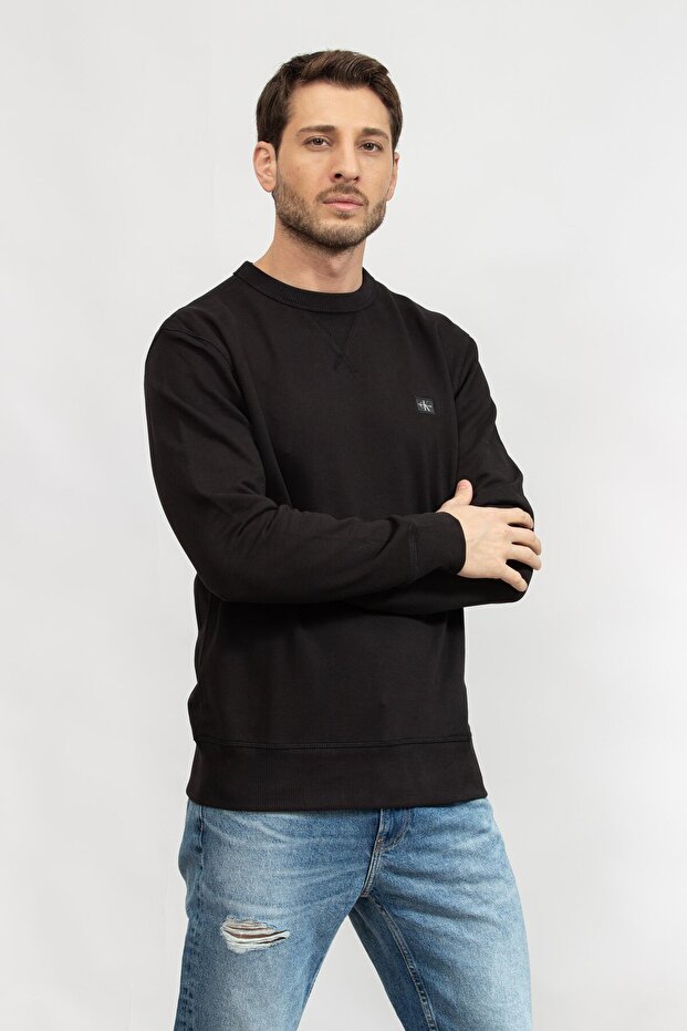 WOVEN LABEL CREW NECK - 7