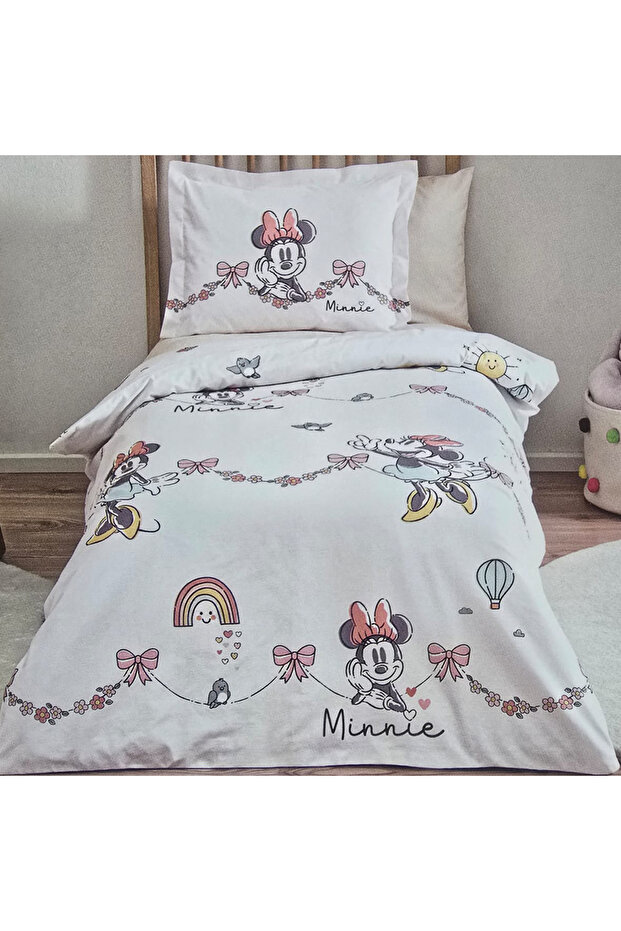 مجموعة مفروشات الأطفال المرخصة من Özdilek Minnie Bowties من Disney Ranforce