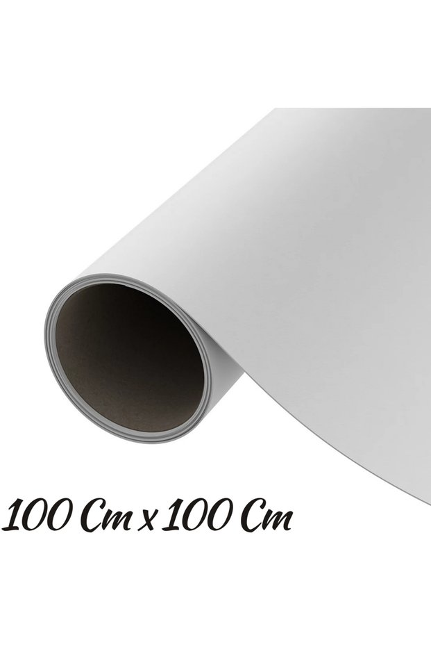 Matte White Color Furniture and Cabinet Covering Foil 100 cm X 100 cm