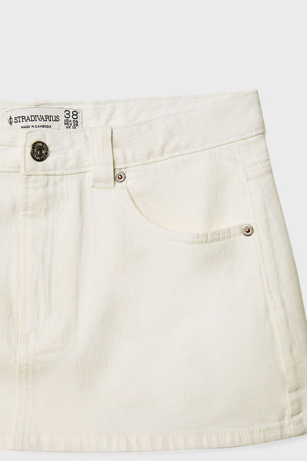 D62 Denim Şort Etek - 8