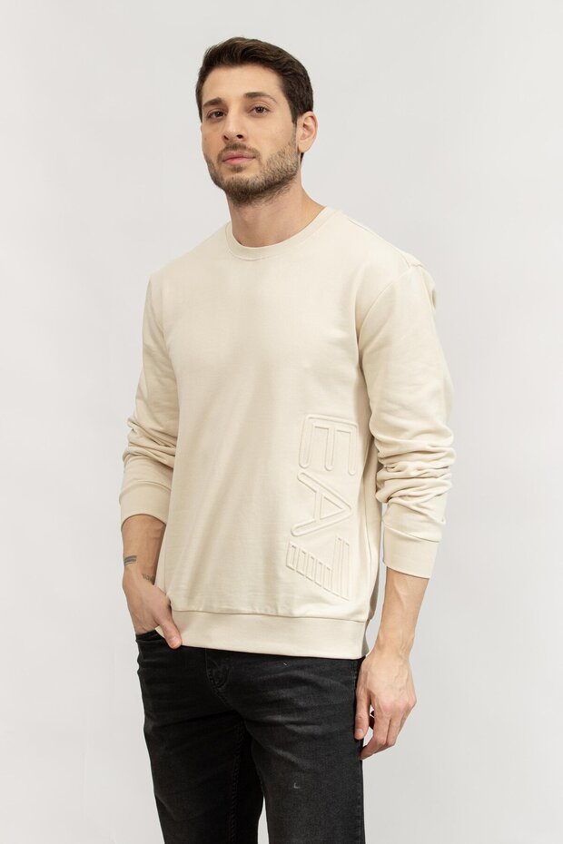 Erkek Bisiklet Yaka Sweatshirt - 3