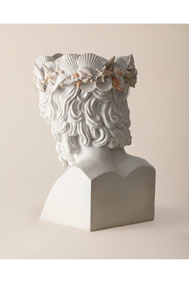 Posseidon Büst - Beyaz - 3