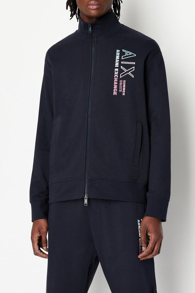 Men's Crew Neck Sweatshirt Navy Blue