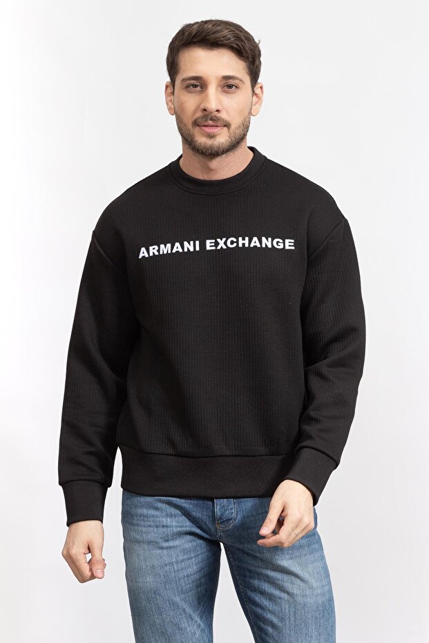 Men's Crew Neck Sweatshirt Black