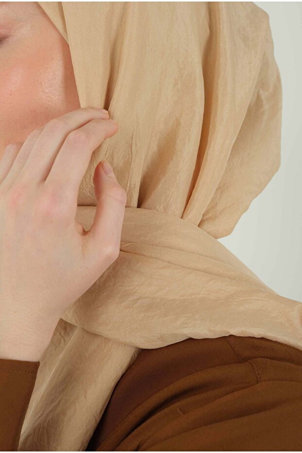 Soft Kraş Şal Nude - 4