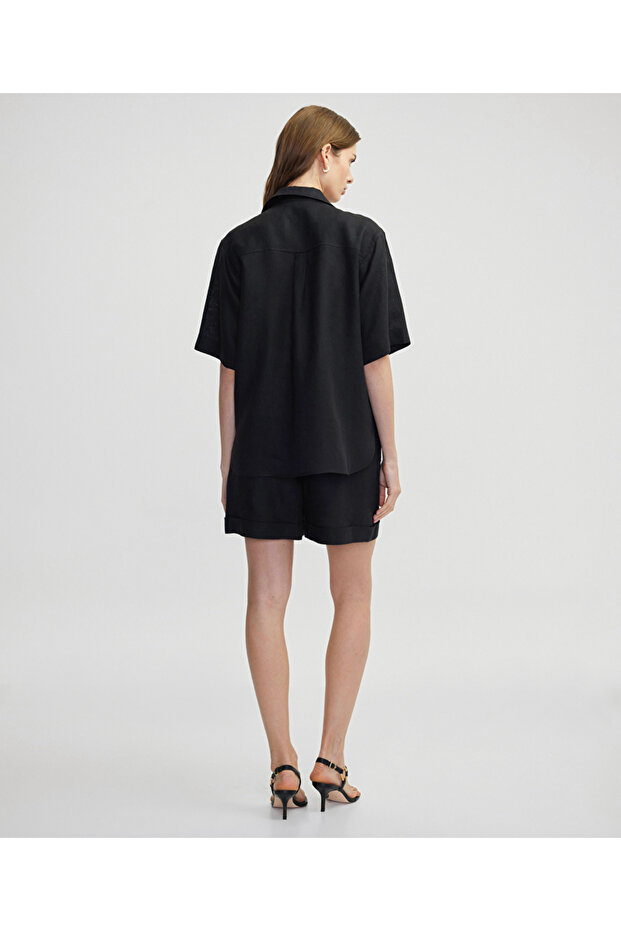 Cepli keten gömlek - 6