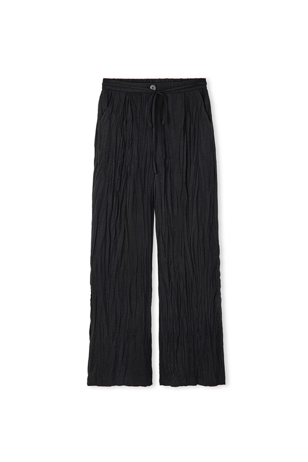 Kırışık görünümlü pantolon - 3