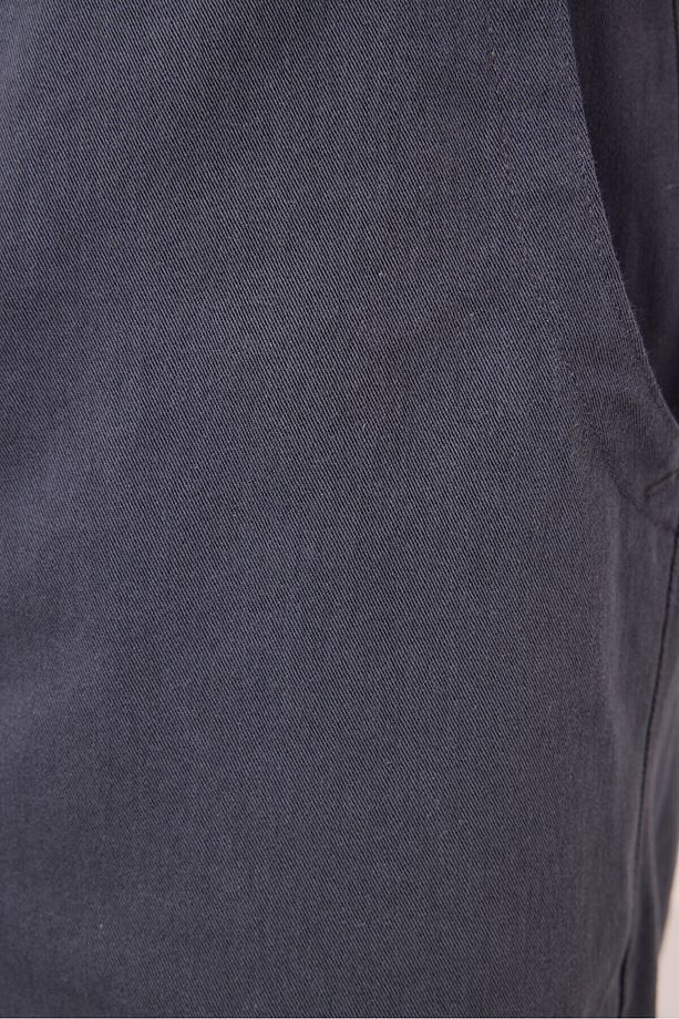 Gri Standart Fit Dokuma Hafif Esnek Chino Erkek Şort - 81293 - 7