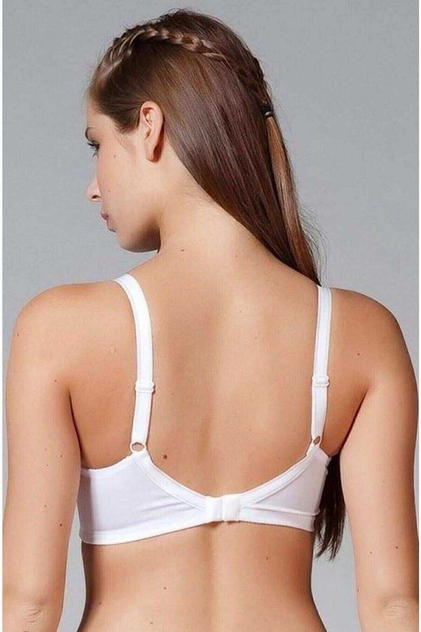 Kadın Bej Toparlayıcı Düz Sütyen - 3