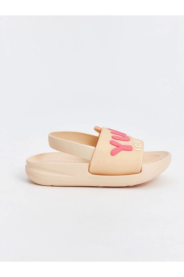 LCW STEPS Pembe Baskılı Kız Bebek Sandalet - 2