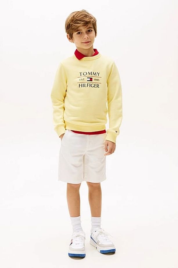 Erkek Çocuk Th Flag Sweatshirt - Sarı - 2