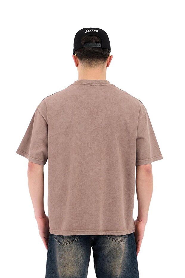 تي شيرت مغسول بحمض العنكبوت - 6