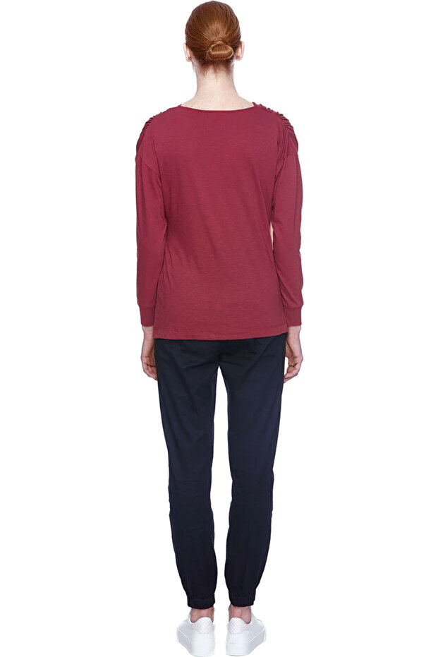 Double-Breasted Long-Sleeved Top - 4