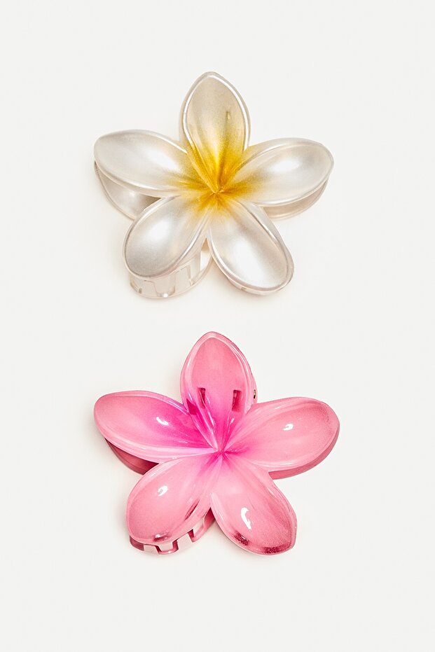 2'li çiçek toka seti - 2