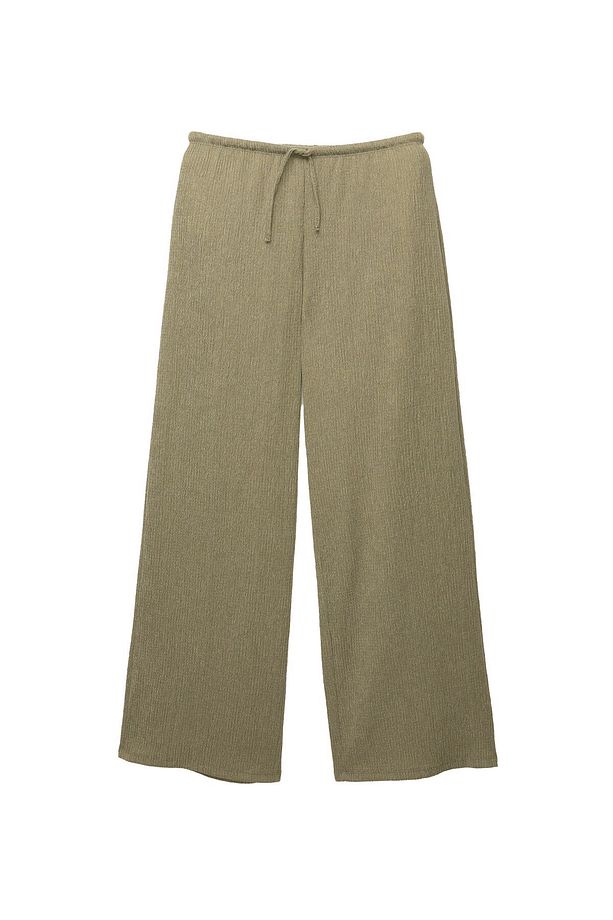 Krep wide leg pantolon - 1