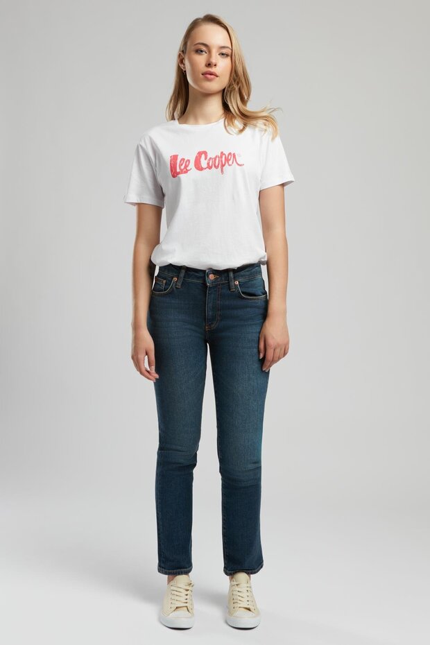 Susie normal waist normal cut straight leg blue women's jean pants