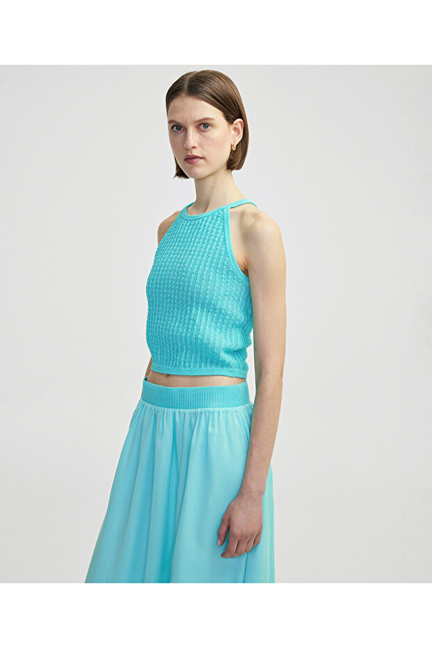 Lurex iplikli ajurlu triko - 2