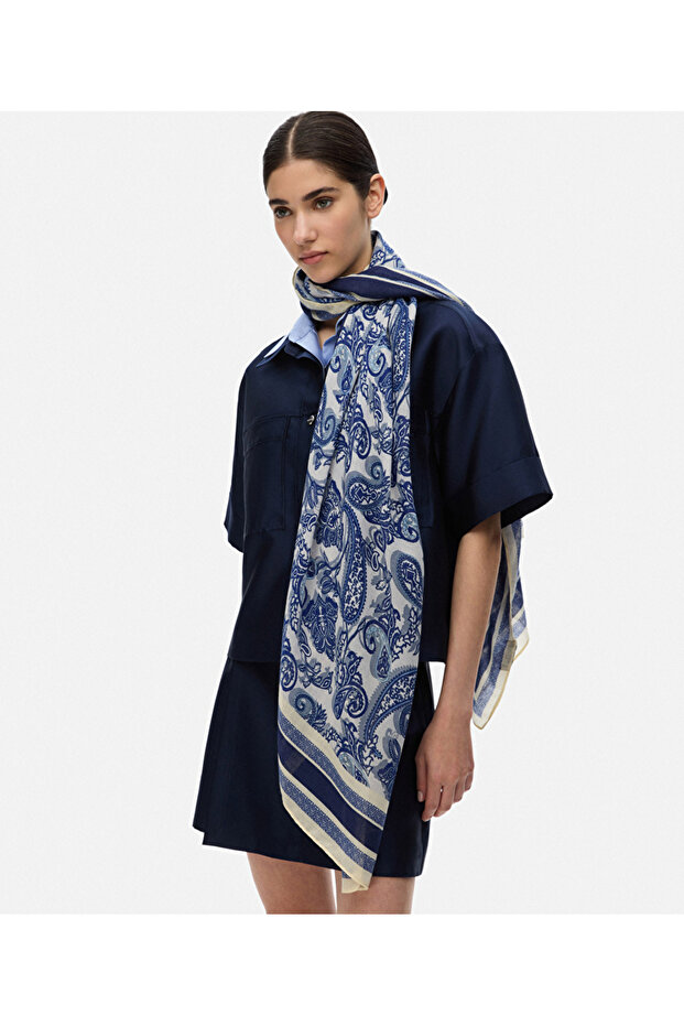 Görsel baskılı şal - 2