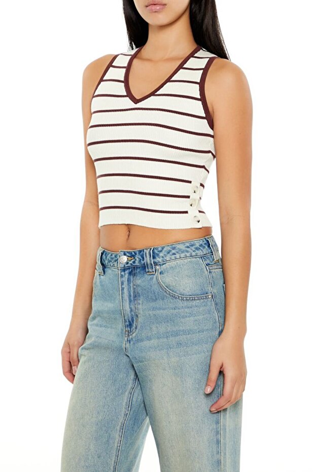 Çizgili Triko Atlet - 4