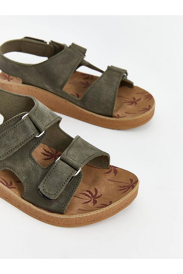 LCW STEPS Deri Görünümlü Erkek Çocuk Sandalet (S5) - 3