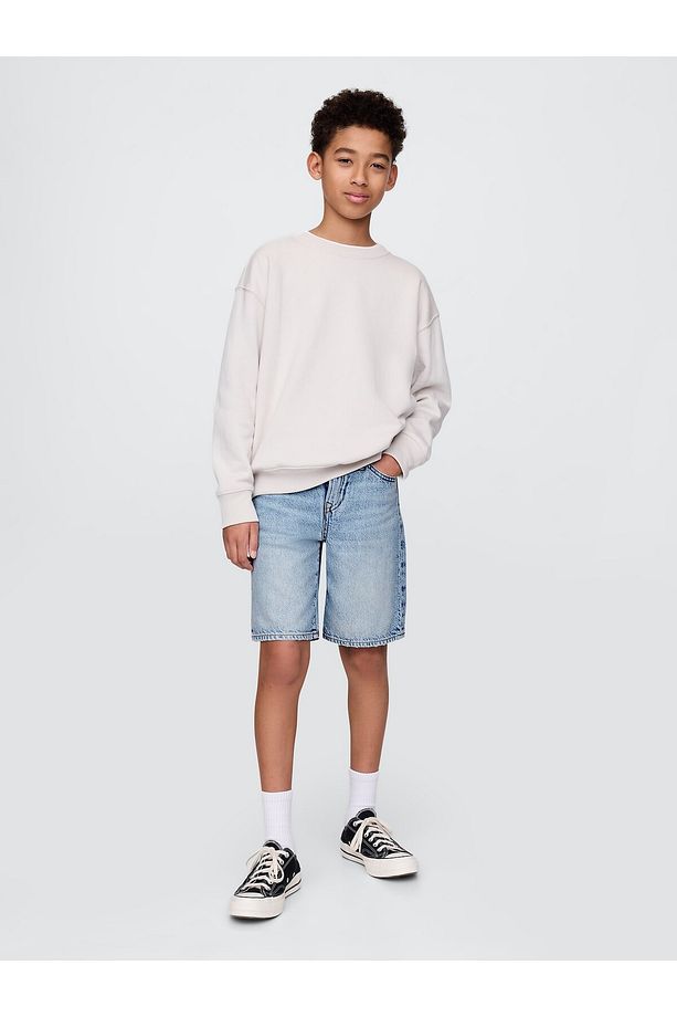 Erkek Çocuk Mavi UltraSoft '90s Loose Denim Şort - 2