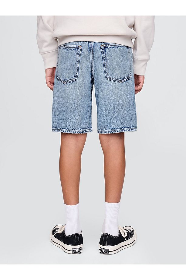 Erkek Çocuk Mavi UltraSoft '90s Loose Denim Şort - 3