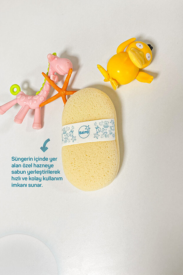 Bebek Banyo Eldiveni Ve Süngeri - 6