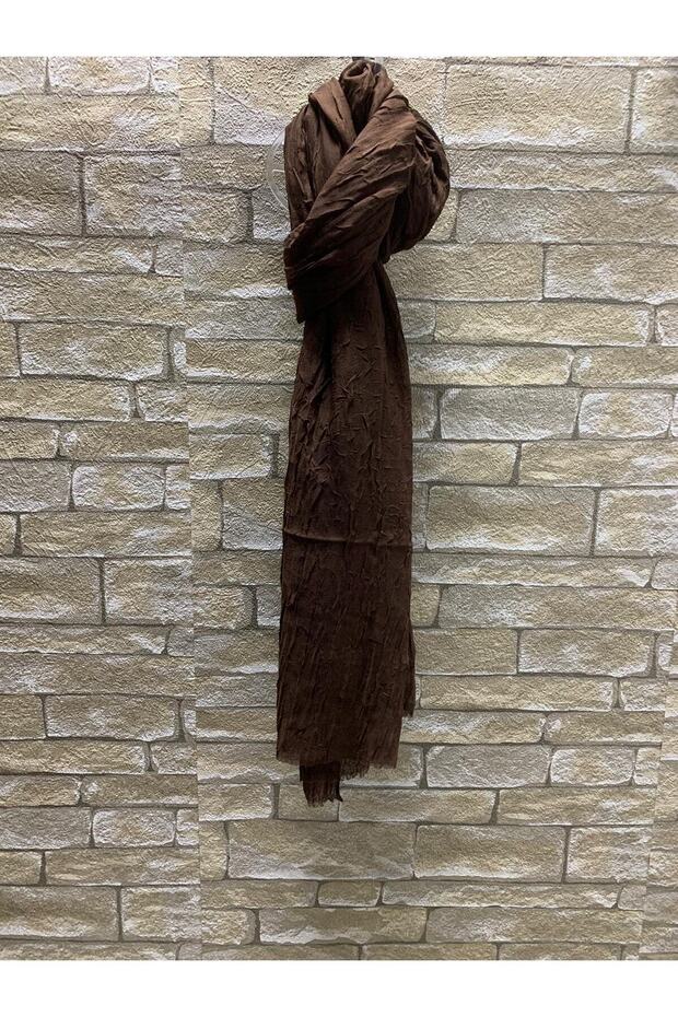 bambu şal acıkahve - 3