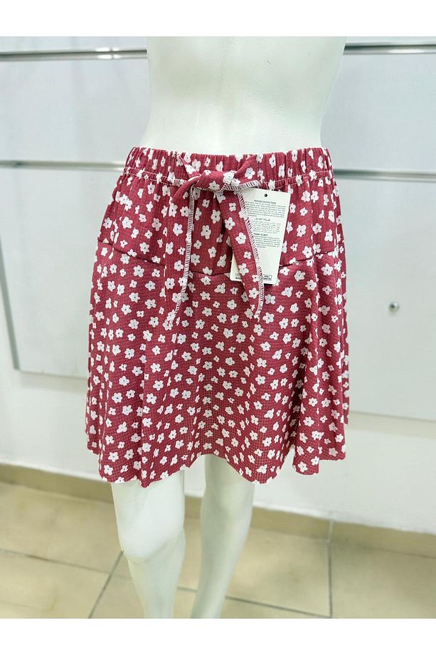 volanlı kız şort etek /volanlı çiçek desen mini şortlu etek/ mini yazlık şort etek - 7