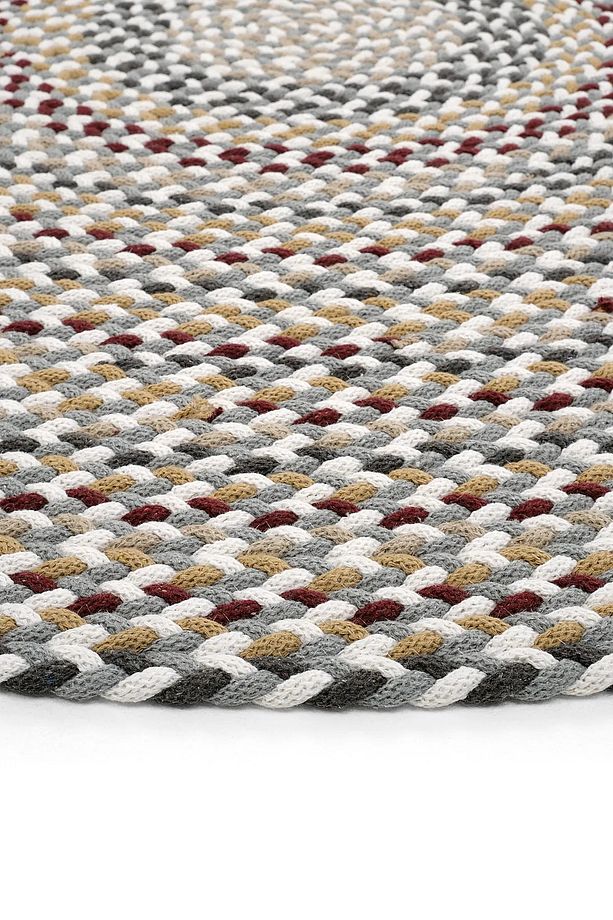 Lunox Multi Hasır Örgü Çift Taraflı Dokuma Yolluk Jüt Kilim Yuvarlak Banyo Paspası - 4